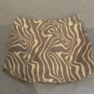 Outdoor Voices Brown and Cream Skirt